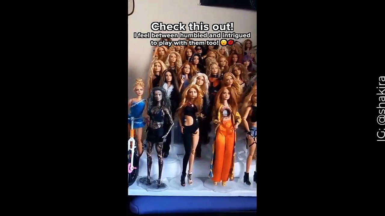 De ensueño: Shakira presume la colección de más de 20 muñecas inspiradas en ella