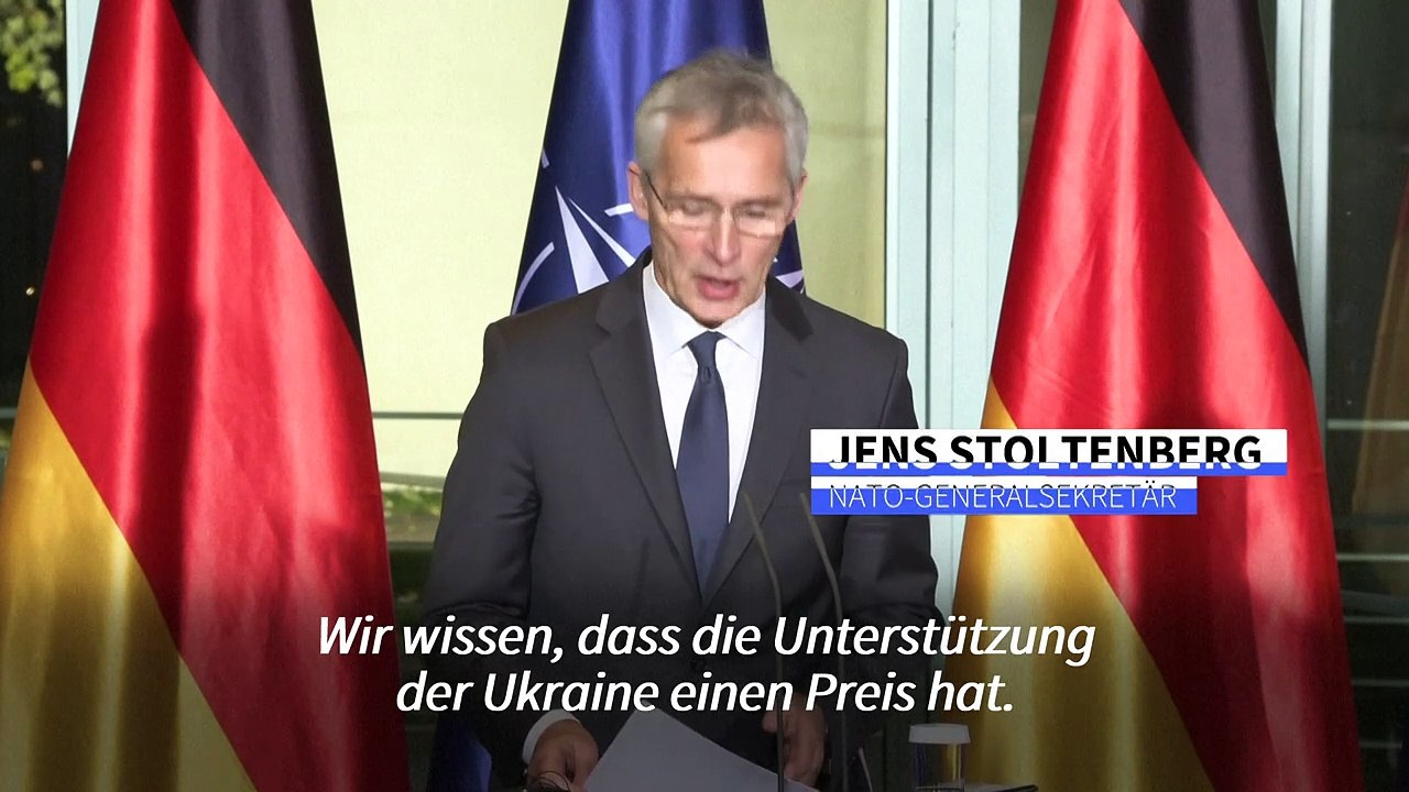 Stoltenberg: 'Wir bezahlen mit Geld, die Ukrainer mit ihrem Leben'
