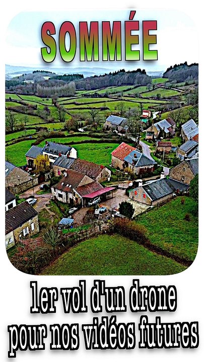 SOMMÉE 1er vol de test d'un drone dans le Morvan pour nos vidéos futures