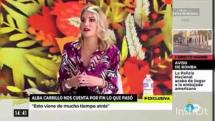 Alba Carrillo confirma que tuvo una "noche loca" con Jorge Pérez
