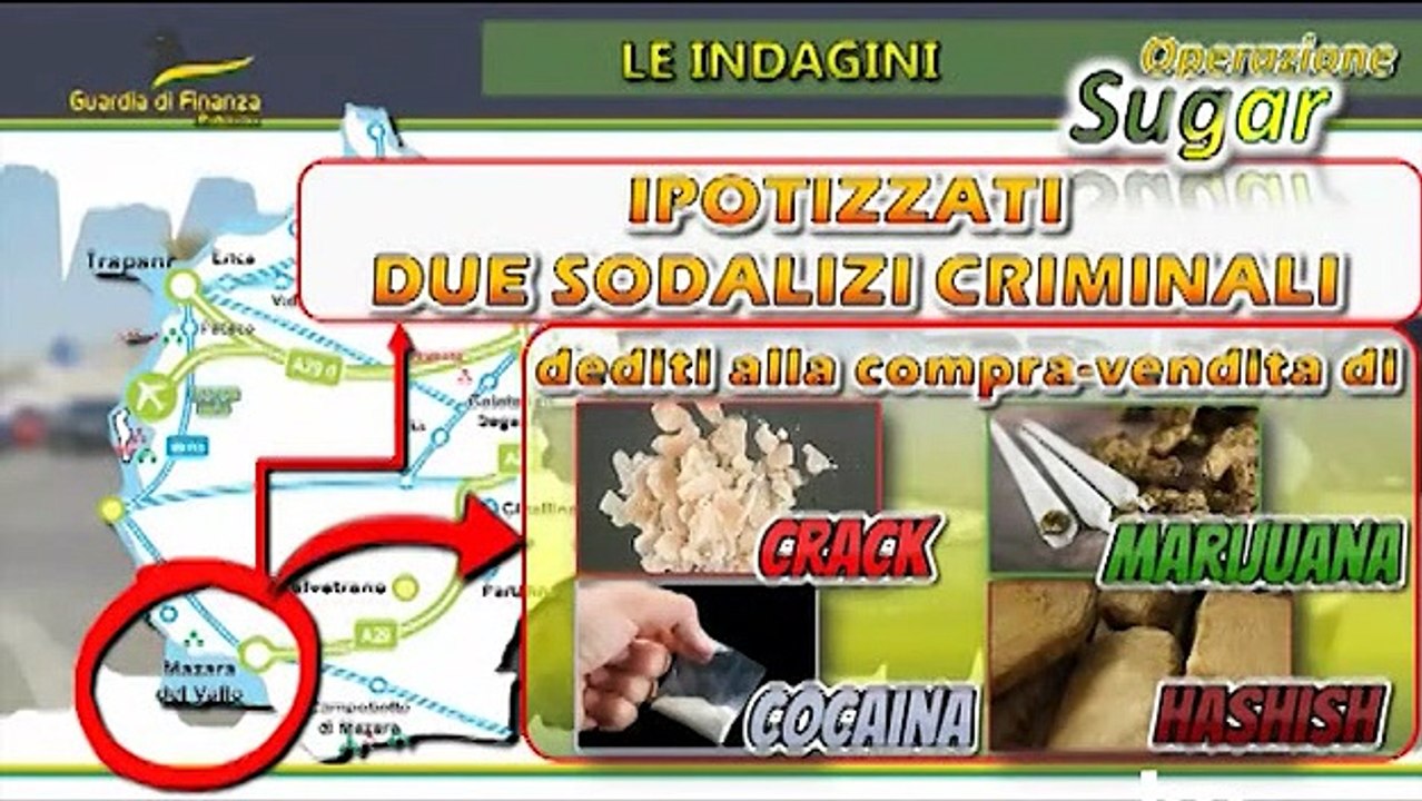 Crack e cocaina erano «ricci» o «pesci»: scoperte due piazze di spaccio a Mazara