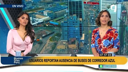 Corredor Azul: Usuarios reportan ausencia de buses en la avenida Arequipa