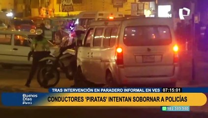 Dato por plata: Graban a conductores intentando sobornar a policía para "dejarlos trabajar"