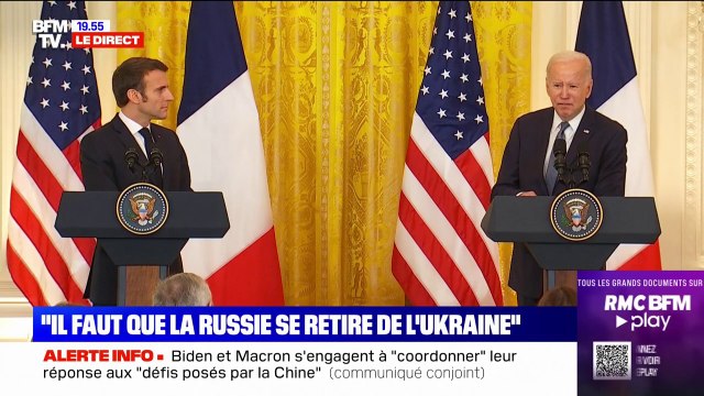 Emmanuel Macron: Nous n'encouragerons jamais les Ukrainiens à accepter une issue qui n'est pas acceptable
