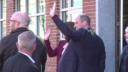 Prince William and Kate arrive at Greentown Labs, Boston's 'climatech incubator'