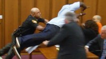 Court Cam: Father of Victim Jumps on Convicted Criminal