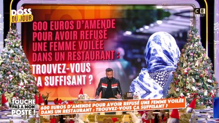 600 euros d’amende pour avoir refusé une femme voilée dans un restaurant !