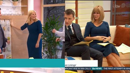 Holly Willoughby 24/02/16 & Kate Garraway 26/01/17 (no sound)