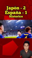Japón derrotó a España 2 a 1