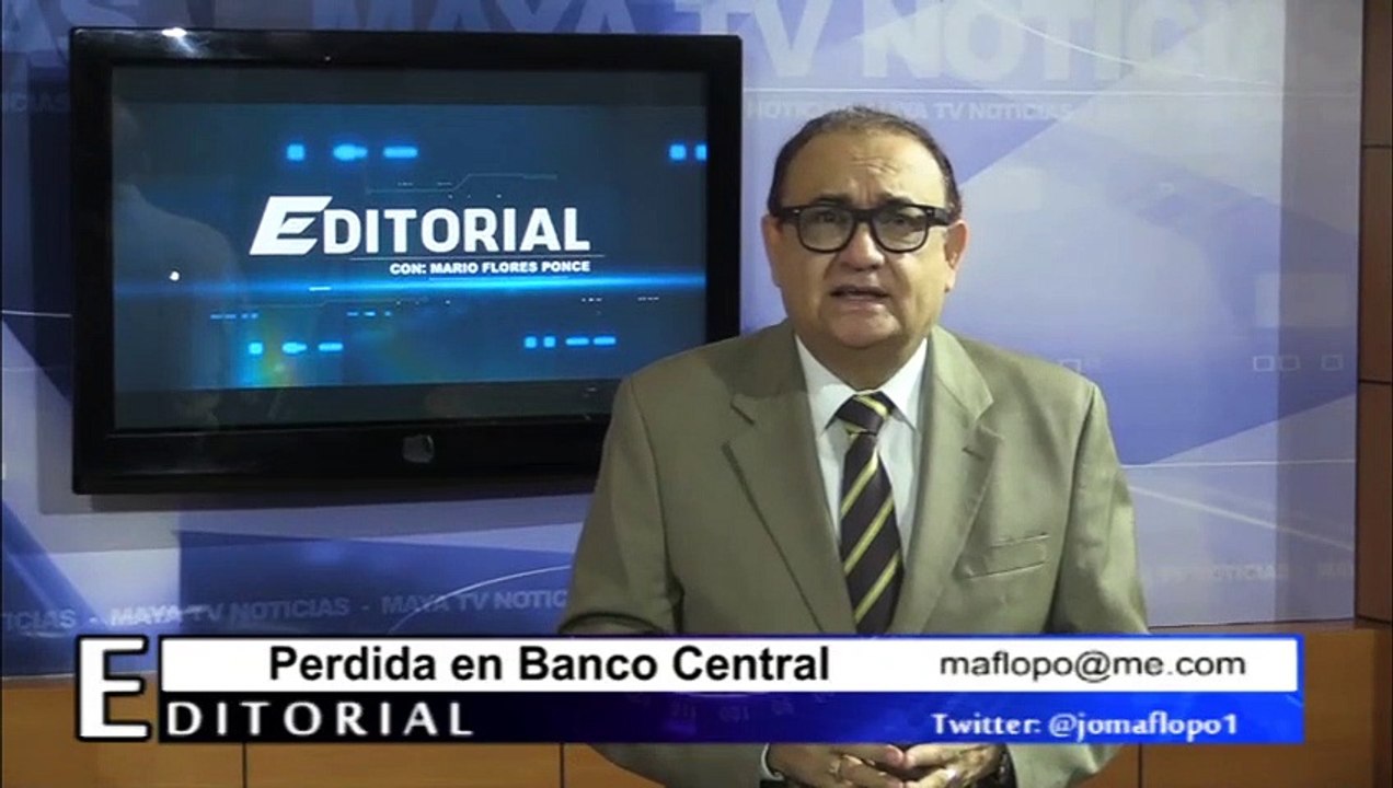 PERDIDA EN BANCO CENTRAL