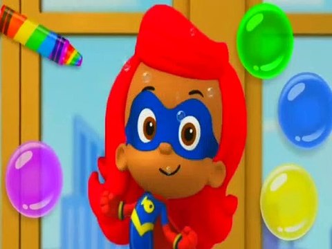 Bubble Guppies Guess the Missing Color w_ SUPERHEROES Molly & Gil! - Bubble Guppies