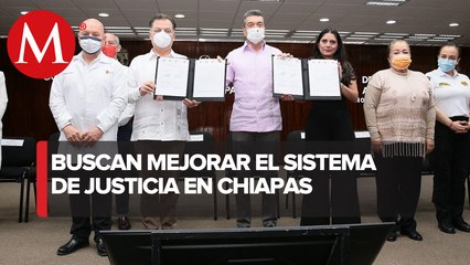 Rutilio Escandón firma convenio del Programa de Justicia Terapéutica