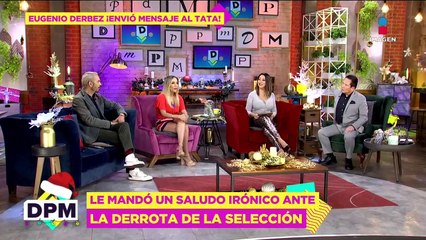 Eugenio Derbez saluda a la madre del Tata Martino