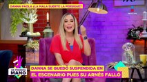 ¿Mala suerte? Danna Paola queda suspendida en pleno escenario