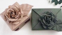 DIY Gift Wrapping - Gift Box Packing With Realistic Paper Flower