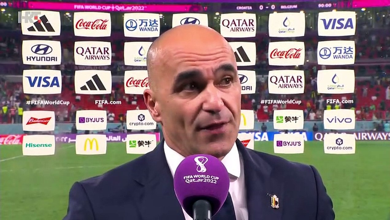 Roberto MARTINEZ after the match with Croatia