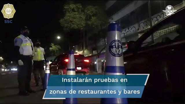 Por fiestas decembrinas, inicia alcoholímetro en CDMX