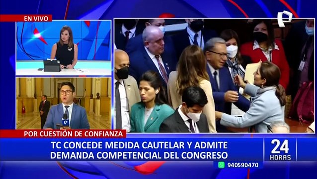 TC admite la demanda competencial y medida cautelar del Congreso contra el Ejecutivo