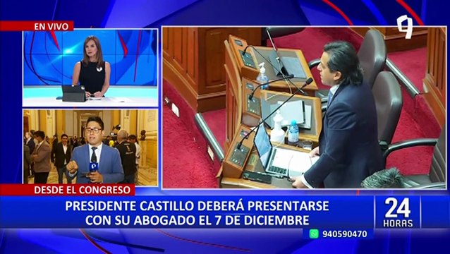 Congreso admite tercera moción de vacancia presidencial contra Pedro Castillo