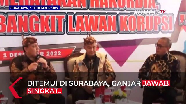 Ekspresi Ganjar Ditanya soal Pemimpin Rambut Putih dan Capres 2024