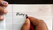 Cursive Writing Paragraph in English - Cursive writing words from a-z for beginners - Beautiful English writing - Cursive writing