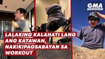 Lalaking kalahati lang ang katawan, nakikipagsabayan sa workout | GMA News Feed