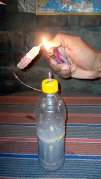 Burning gas + Calcium carbide + water #shorts #viral #shortsvideo #video #innovationhub