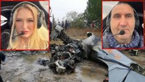 Bursa'da düşen eğitim uçağında hayatını kaybeden 2 kişinin son görüntüleri ortaya çıktı