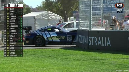 GT World Australia Adelaide 2022 Qualifying Ibrahim Big Crash Failure