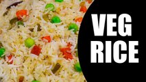 How To Make Delicious Veg Rice At Home - Mumbai Street Style Easy Lunch Recipes