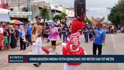 Kirab Bendera Merah Putih Sepanjang 1001 Meter Dan 707 Meter