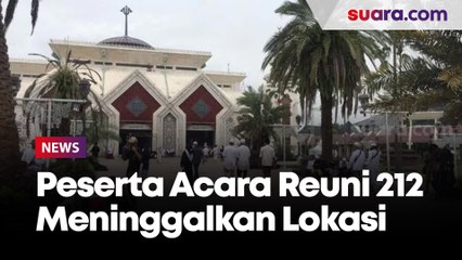 Ribuan peserta Acara Reuni 212 Meninggalkan Lokasi sebelum Salat Jumat