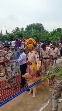 Bomb sniffing Doggo gets a honorable retirement in India - Subscribe&Share 4 ur Love