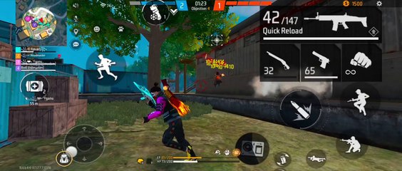 Triple Kill freefire 1vs3 kill #freefire #freefireindia #freefiremax