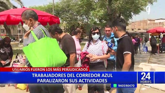 Corredor Azul: Trabajadores paralizan sus actividades y denuncian retraso en el pago de sueldos