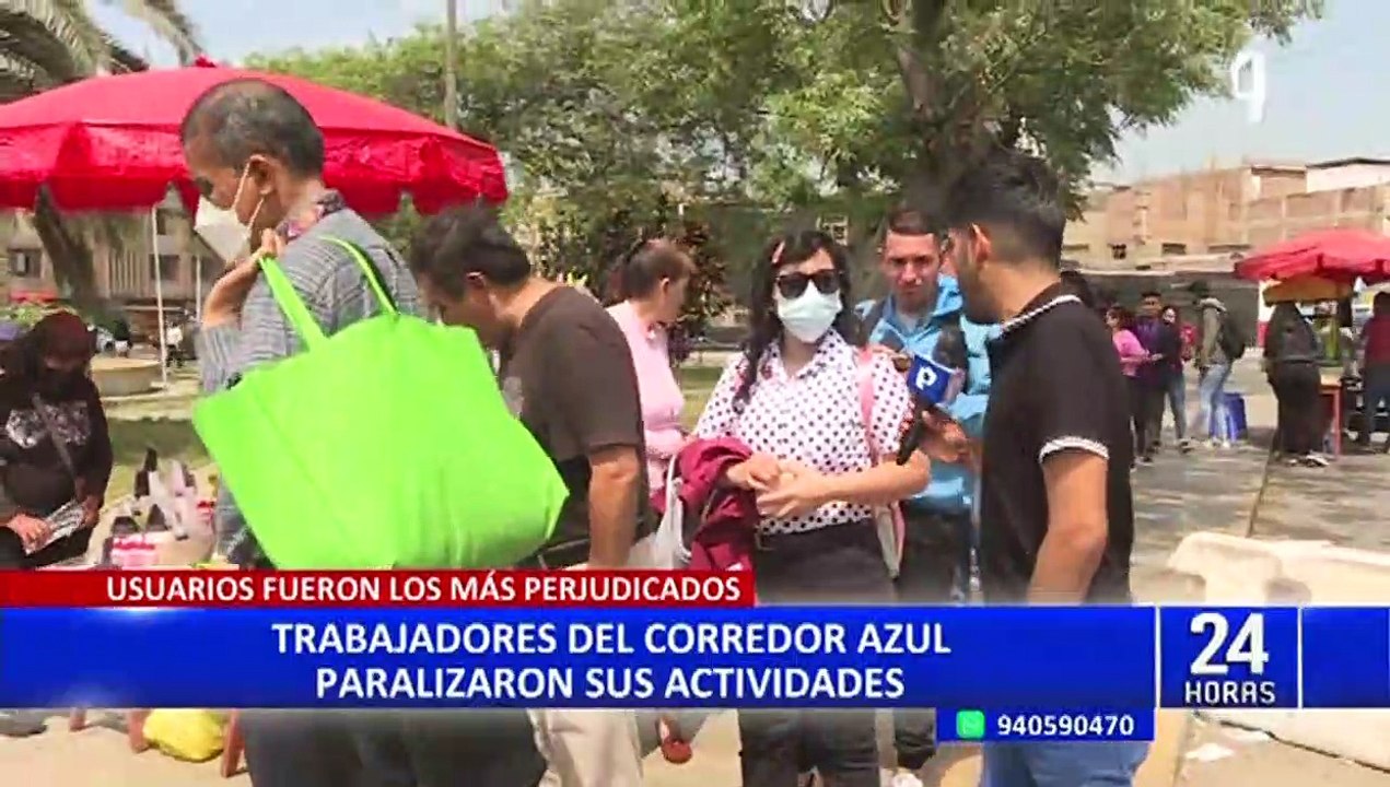 Corredor Azul: Trabajadores paralizan sus actividades y denuncian retraso en el pago de sueldos