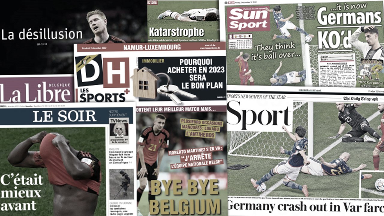 L'Europe sous le choc après l'élimination surprise de l'Allemagne, les Belges se font détruire par la presse