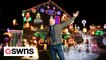 UK house switches on with 50,000 dazzling Christmas lights