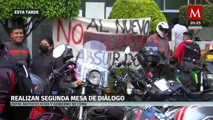 Gobierno de CdMx y motociclistas concluyen segunda reunión; siguen sin acuerdos, dicen