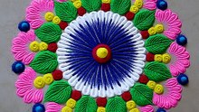 Easy Rangoli Designs For Festivals _ Simple Rangoli Designs#rangoli #kolam #muggulu #rangolidesigns