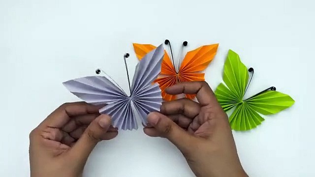 How To Make Easy Paper Butterfly For Kids - Nursery Craft Ideas - Paper Craft Easy | Easy Origami Butterfly In only 2 Minutes / Very Simple