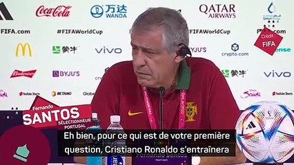 Portugal - Santos assure que c'est du "50/50" pour Ronaldo face à la Corée du Sud