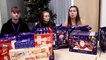 Teenagers show the true meaning of Christmas by donating hundreds of selection boxes for disadvantaged children