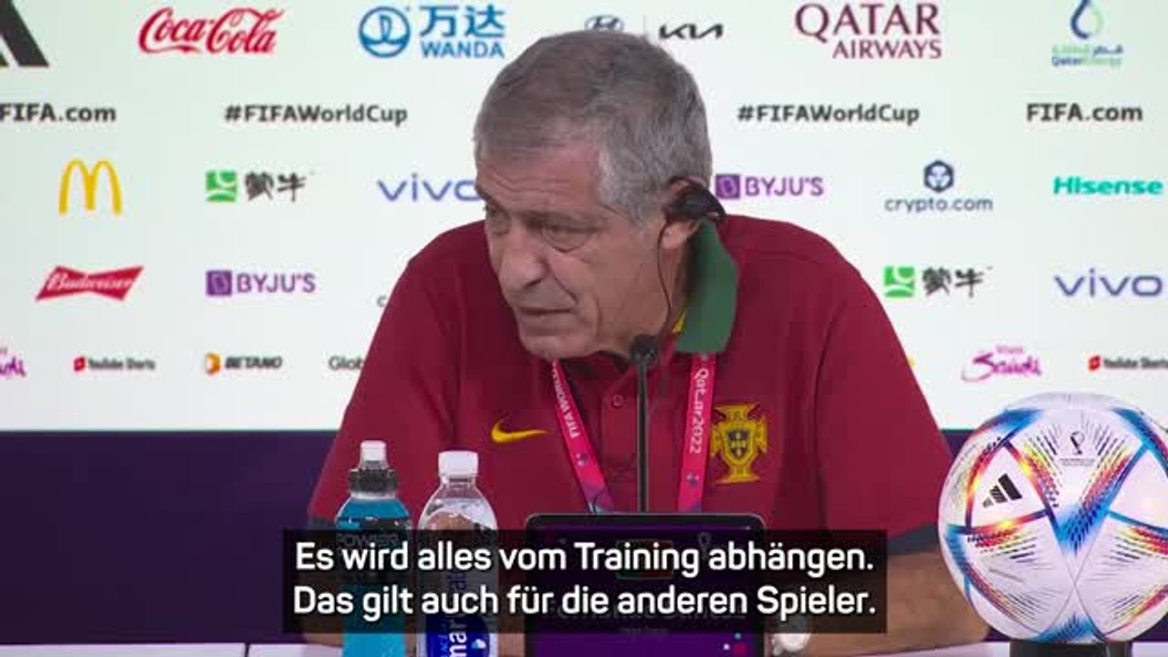 Santos: ronaldos einsatzchancen "bei 50:50"