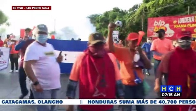 ¡Amarga Navidad! De nuevo, empleados de Hondutel protestan exigiendo salarios atrasados