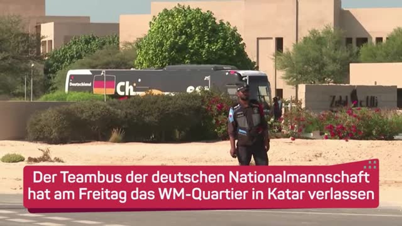 DFB-Team verlässt WM-Quartier in Katar
