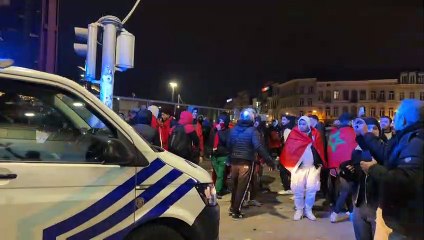 توقيف 18 شخصا في بروكسل خلال حوادث تلت مباراة المغرب وكندا في المونديال