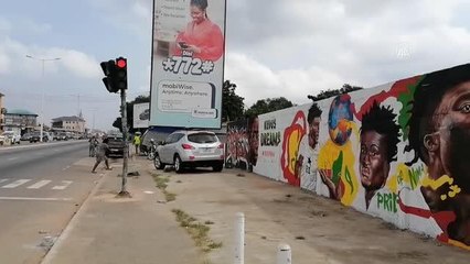 Dünya Kupası'nda Gana takımını zafere taşıyan Mohammed Kudus grafitisi