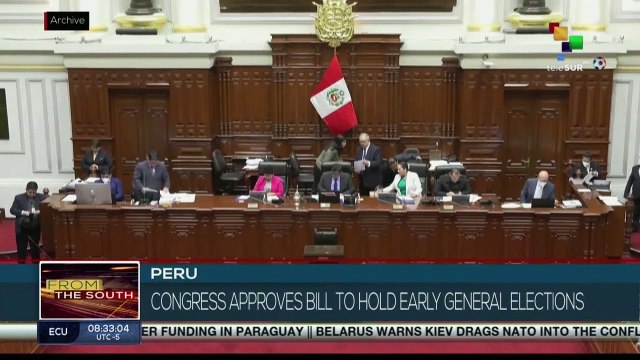 Peruvian Congress: push for general elections due to the crisis