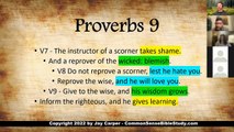 Teaching Fools and Wise Men in Proverbs 9:7-9